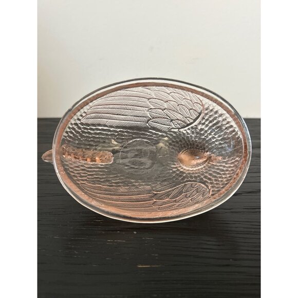 Rare VTG Indiana Glass Pale Pink Peach Glass Hen on Nest Candy Dish Granny-Core - Picture 10 of 14